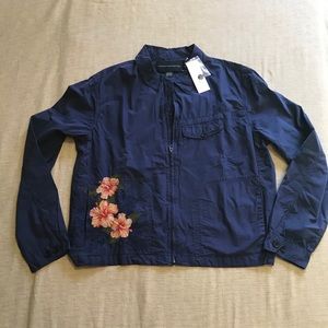 French Connection Blue Tropical XXL Light Jacket